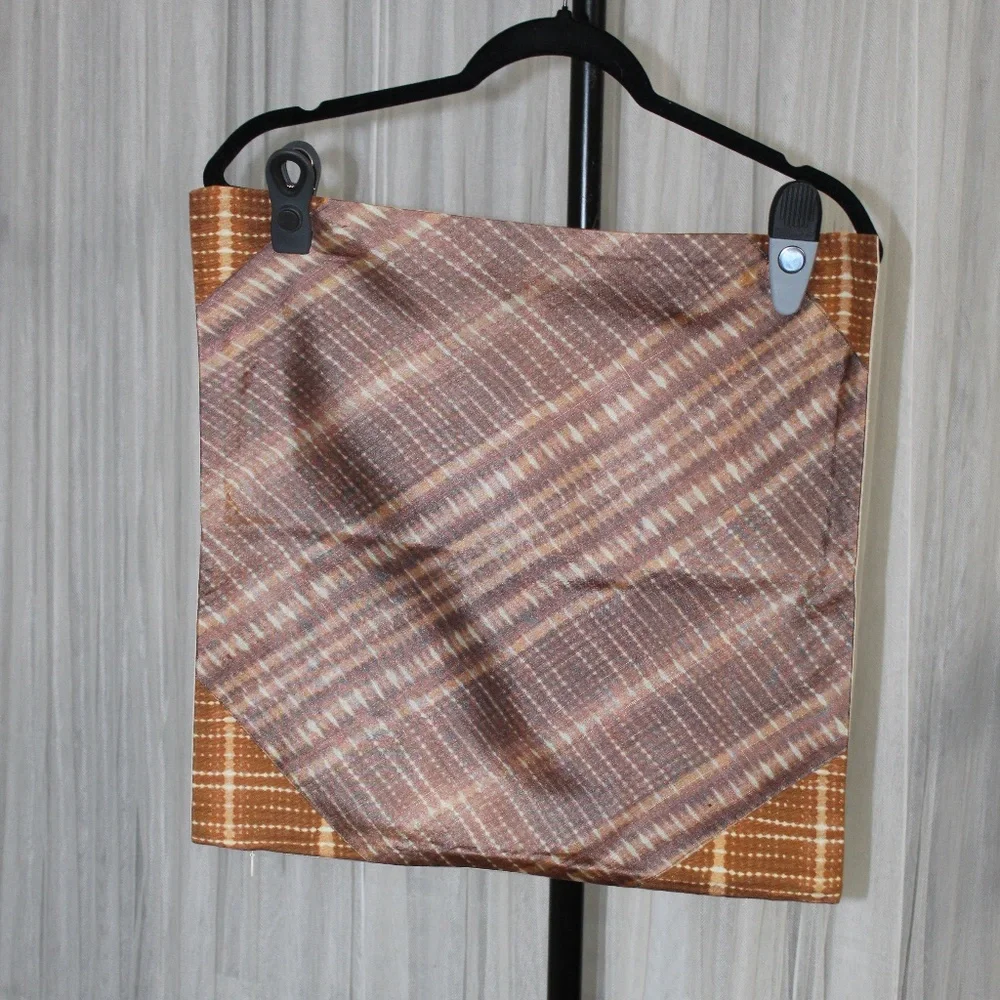 Williams Sonoma Pieced Faux Shibori Pillow Cover. Sz. 18